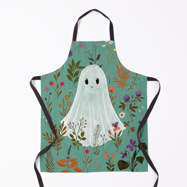 Item preview, Ghost Garden – Teal - Autumn Spirit Design - Katherine Quinn designed and sold by Katherine Quinn Illustration.