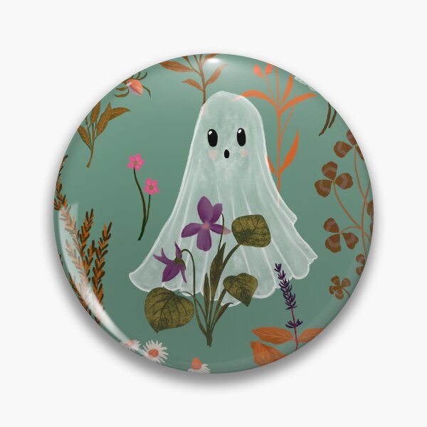 Item preview, Ghosts Garden - Autumn Spirit - Teal - Katherine Quinn designed and sold by Katherine Quinn Illustration.