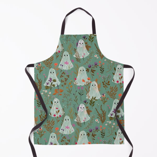 Item preview, Ghosts Garden - Autumn Spirit - Teal - Katherine Quinn designed and sold by Katherine Quinn Illustration.