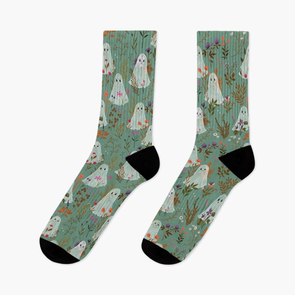 Item preview, Ghosts Garden - Autumn Spirit - Teal - Katherine Quinn designed and sold by Katherine Quinn Illustration.