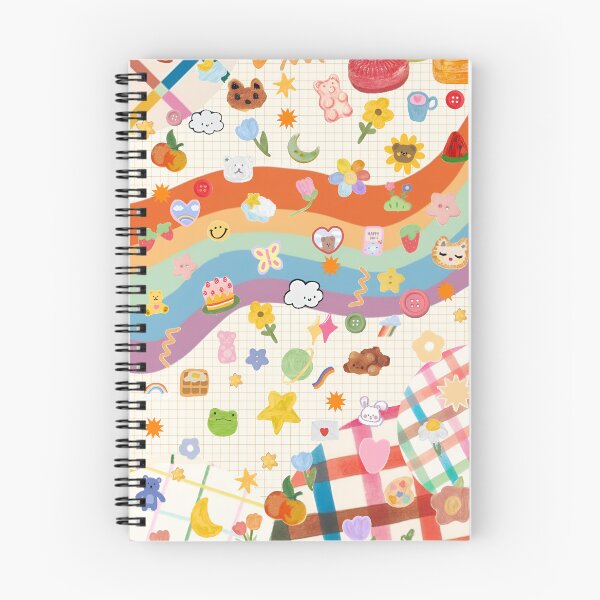 Item preview, Cute Pastel Rainbow Kidcore Crayon Doodle Collage designed and sold by TellUsTheStory.