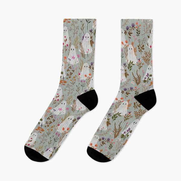 Item preview, Ghosts Garden - Autumn Spirit - Grey - Katherine Quinn designed and sold by Katherine Quinn Illustration.