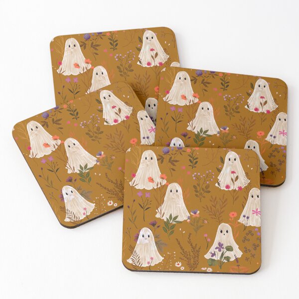 Item preview, Ghosts Garden - Autumn Spirit - Rust - Katherine Quinn designed and sold by Katherine Quinn Illustration.