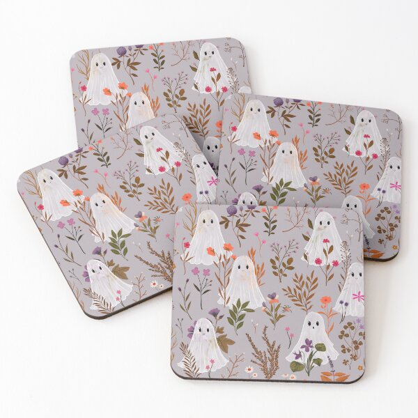 Item preview, Ghosts Garden - Autumn Spirit - Light Mauve - Katherine Quinn designed and sold by Katherine Quinn Illustration.