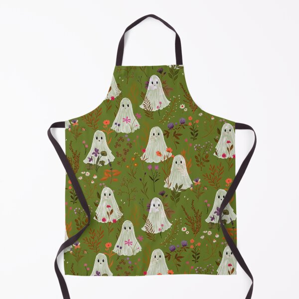 Item preview, Ghosts Garden - Autumn Spirit - Green - Katherine Quinn designed and sold by Katherine Quinn Illustration.