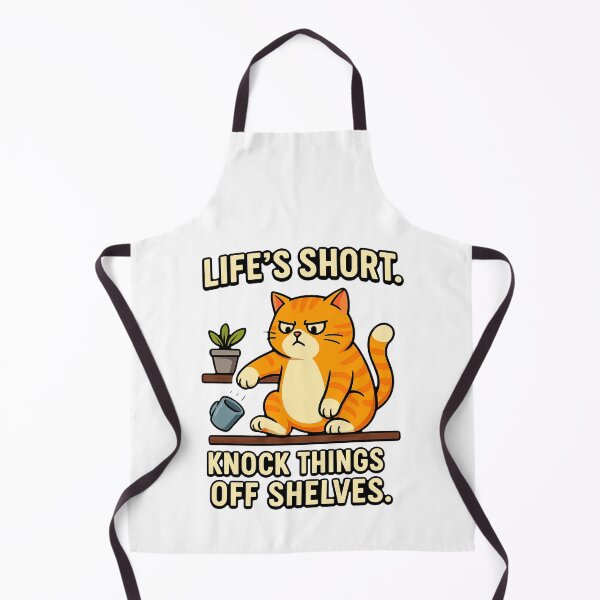 Item preview, Life’s Short – Knock Things Off Shelves Cat Meme designed and sold by FriskySloths.