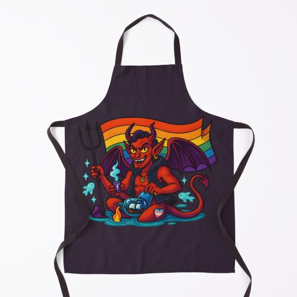 Item preview, Pride Devil with Trident and Flag designed and sold by Ironicdoll.