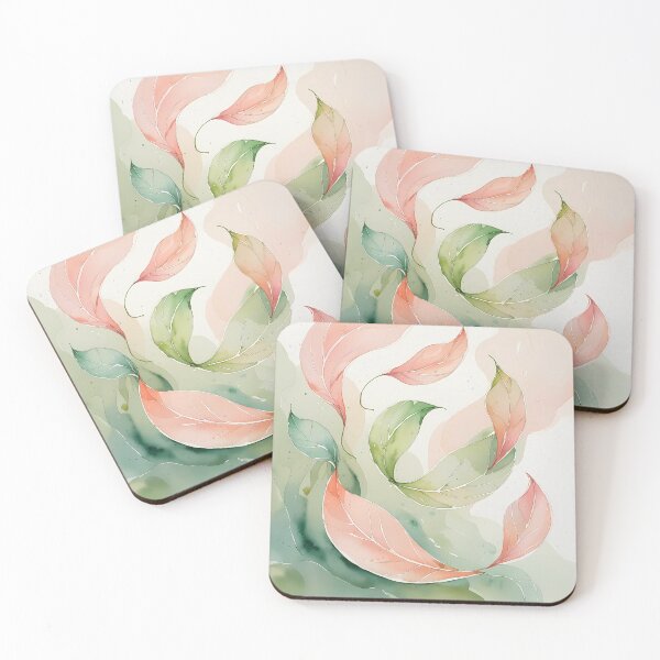 Item preview, Whispers of Leaves – Pastel Abstract Nature designed and sold by Mos Thainique.