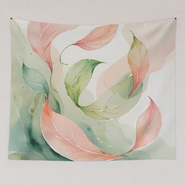 Item preview, Whispers of Leaves – Pastel Abstract Nature designed and sold by Mos Thainique.