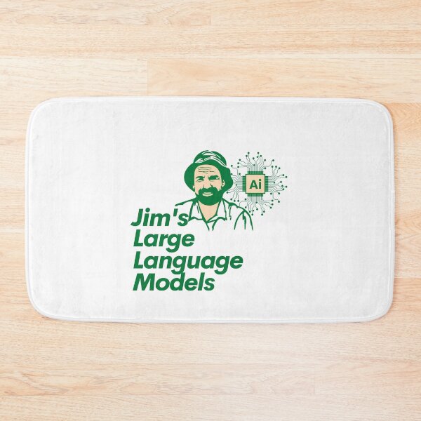 Item preview, Jim's Large Language Models AI - Jim's Mowing designed and sold by Simontology.