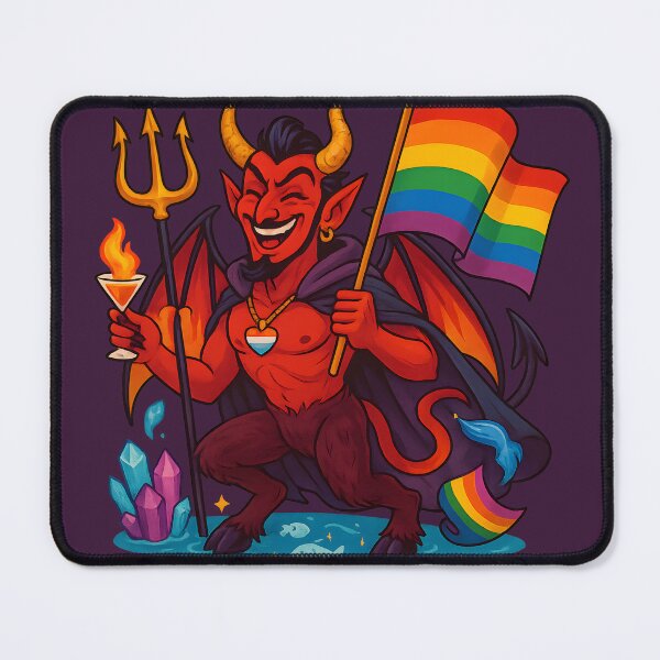 Item preview, Pride Devil with Trident and Cocktail designed and sold by Ironicdoll.
