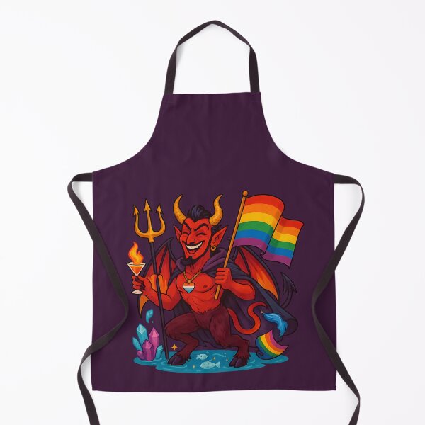Item preview, Pride Devil with Trident and Cocktail designed and sold by Ironicdoll.