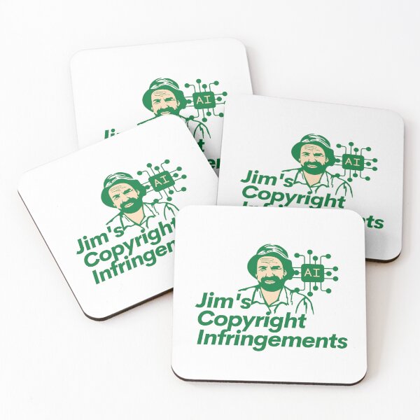 Item preview, Jim's Copyright Infringements AI - Jim's Mowing designed and sold by Simontology.