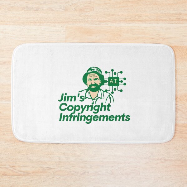 Item preview, Jim's Copyright Infringements AI - Jim's Mowing designed and sold by Simontology.