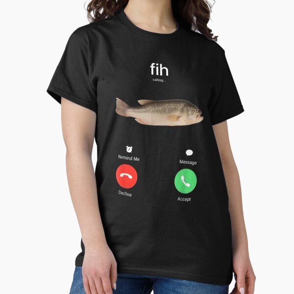 Item preview, Fih Calling Remind me Message Decline Accept Phone Call Fish designed and sold by cghhekydfm58.