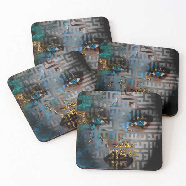 Item preview, Encrypted Soul, Blue-Eyed Truth Behind the Veil designed and sold by MinimalBloom.