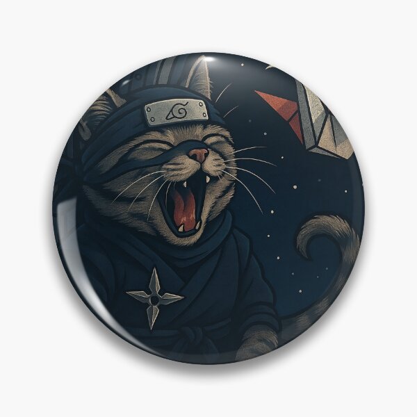 Item preview, Space Ninja Cat and Origami Crane — Cosmic Yawn designed and sold by Zen Cat Studio.