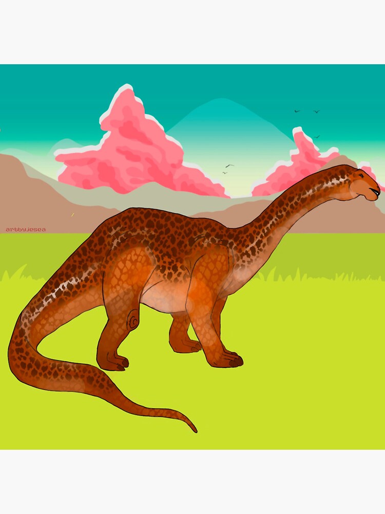 Thumbnail 5 of 5, Coasters (Set of 4), Diplodocus designed and sold by artbyjesea.