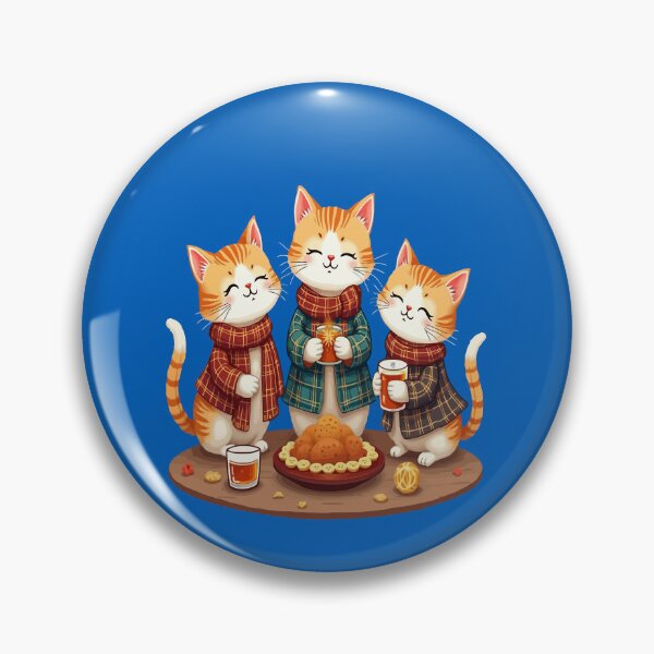 Item preview, Orange Tabby Cats With Drams Scottish Themed Celebration designed and sold by taiche.