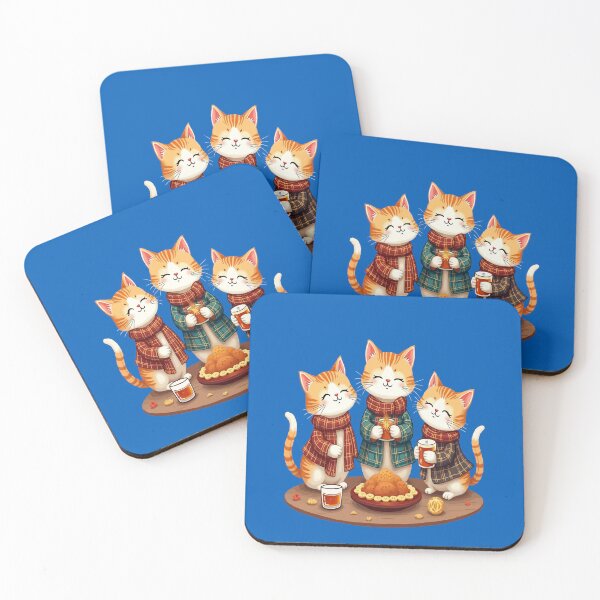 Item preview, Orange Tabby Cats With Drams Scottish Themed Celebration designed and sold by taiche.