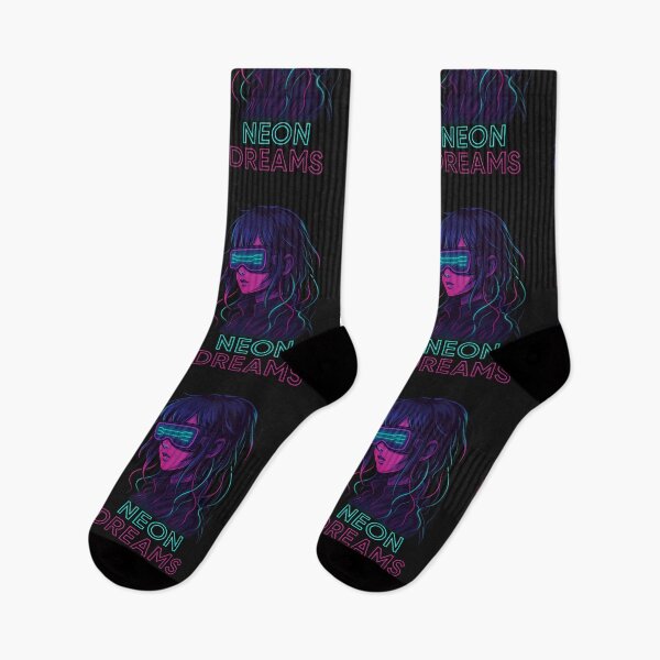 Item preview, Neon Dreams - Cyberpunk Anime Girl Design designed and sold by Diwakar-Designs.