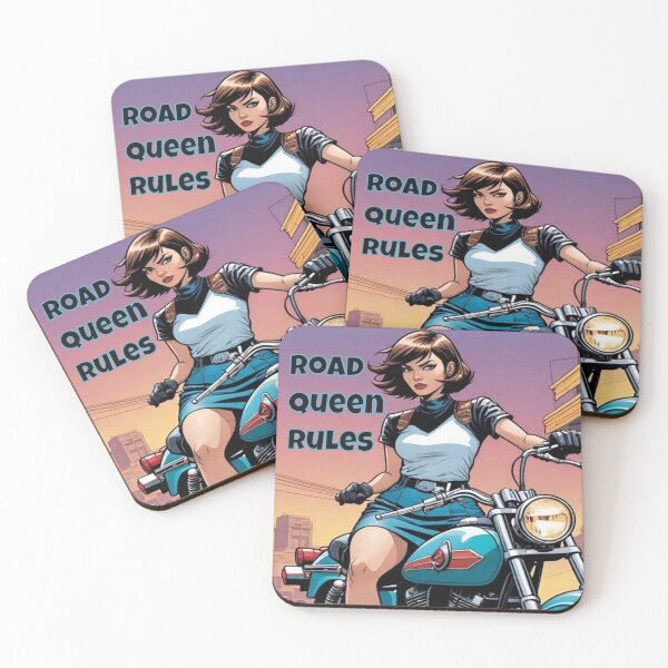 Item preview, Road Queen Rules - Women Biker Quotes designed and sold by Vicky021.