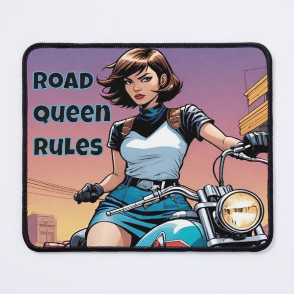 Item preview, Road Queen Rules - Women Biker Quotes designed and sold by Vicky021.
