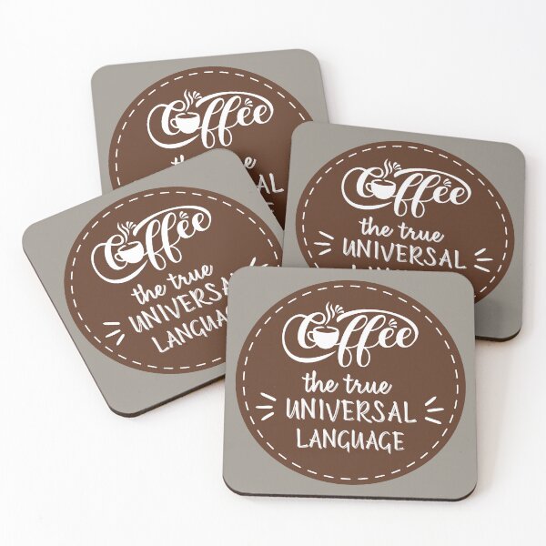 Item preview, Coffee The True Universal Language designed and sold by Cafe-Color.