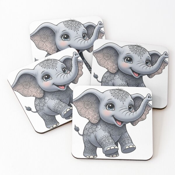 Item preview, elephant mandala  designed and sold by Dailyprintstyle.