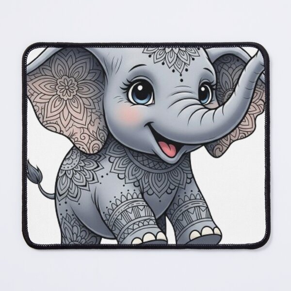 Item preview, elephant mandala designed and sold by Dailyprintstyle.