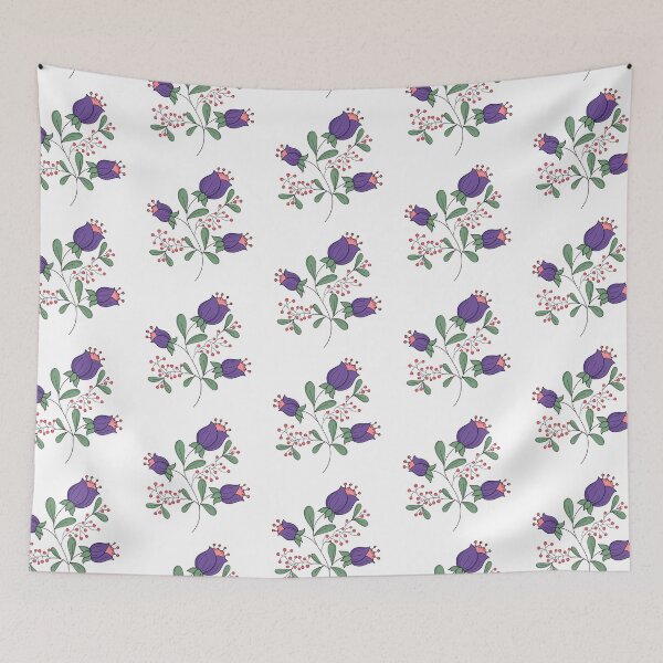 Item preview, Purple cherry flower designed and sold by thethreecircles.