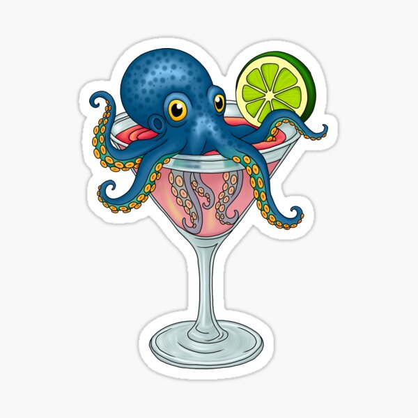 Item preview, Cocktail Octopus designed and sold by Caseymax.