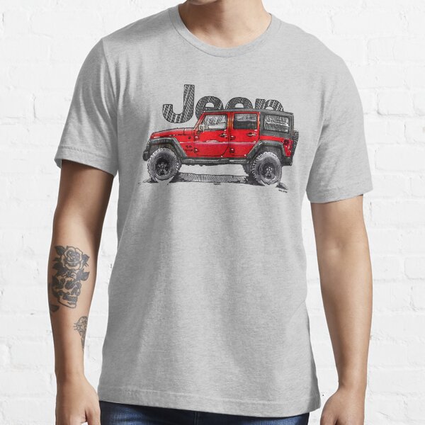 4dr Jk Unlimited - Red Essential T-Shirt
