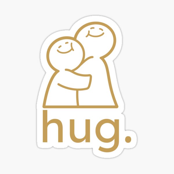 Item preview, hug. cozy minimalist design – warm embrace & kindness theme designed and sold by HelloPumpui.