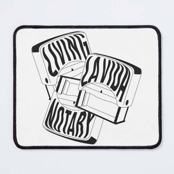 Item preview, Living La Vida Notary – Monochrome Stamp Stack Design designed and sold by NotaryLife.