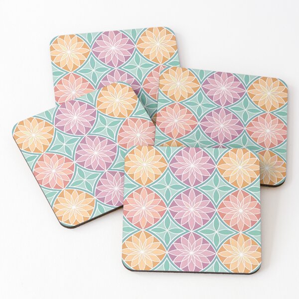 Item preview, Sunburst Floral Tile Pattern designed and sold by Zatch-Bell.