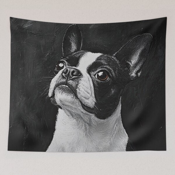 Item preview, Boston Terrier on Black designed and sold by Elisabeth Lucas.