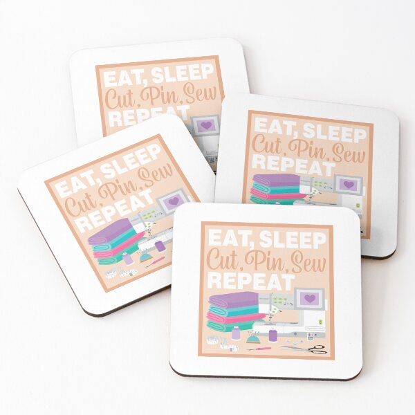 Item preview, Eat Sleep Repeat General Sewing - Embroidery Machine - MULTI COLORS designed and sold by StellarFX.