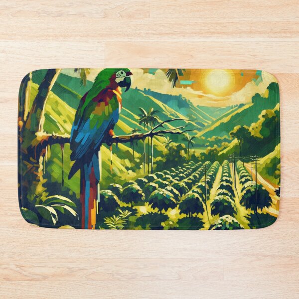 Item preview, Parrot on a Coffee Plantation designed and sold by M-Y-A-R-T-.