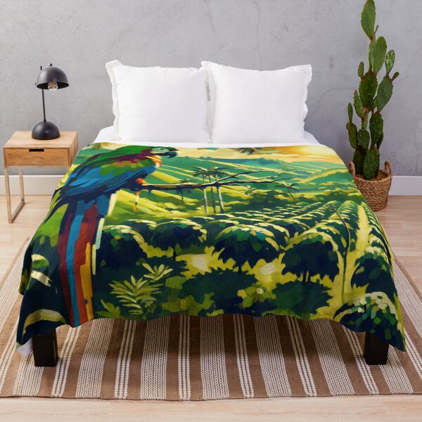 Item preview, Parrot on a Coffee Plantation designed and sold by M-Y-A-R-T-.