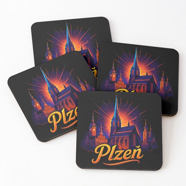 Item preview, Pilsen Plzeň City Czech Republic Silhouette Gift designed and sold by Pineapple-Tree.