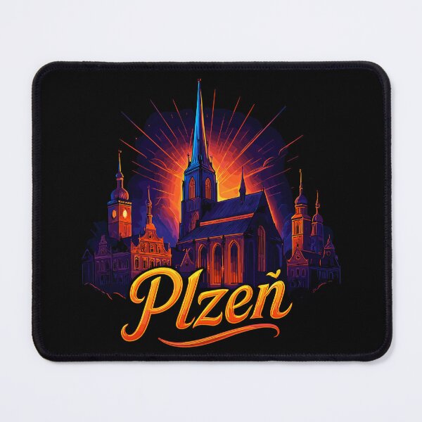 Item preview, Pilsen Plzeň City Czech Republic Silhouette Gift designed and sold by Pineapple-Tree.