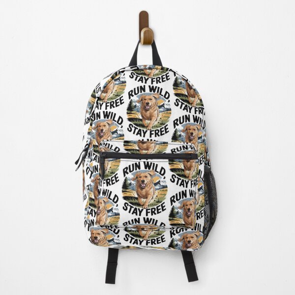 Item preview, Run Wild Stay Free – Happy Dog in the Outdoors designed and sold by Taans-Creation.