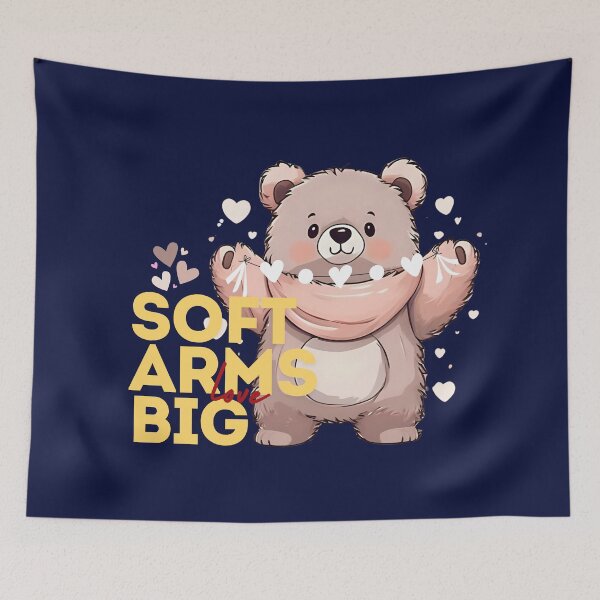 Item preview, Cozy Bear Hugs – Soft Arms Big Love Kawaii Design designed and sold by modishwelt.