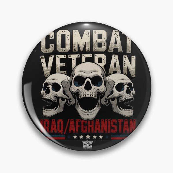 Item preview, COMBAT VETERAN. IRAQ, AFGANISTAN, SKULL DESIGN designed and sold by Teeshirthustle.