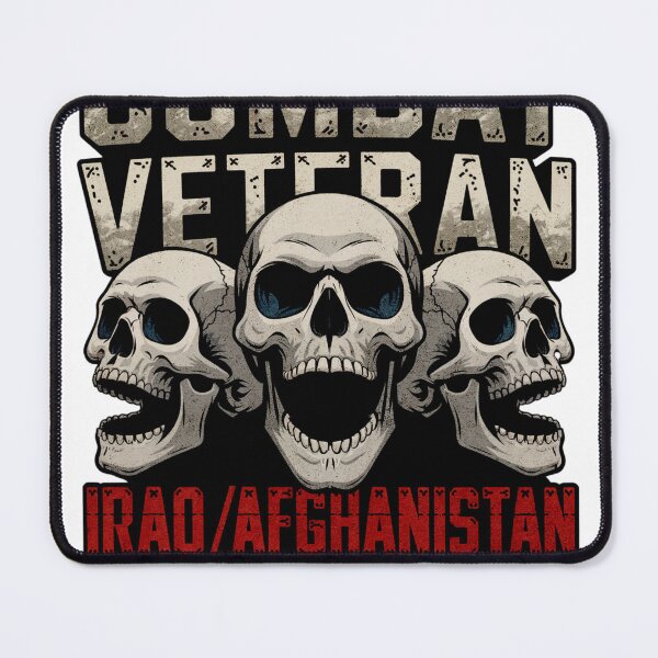 Item preview, COMBAT VETERAN. IRAQ, AFGANISTAN, SKULL DESIGN designed and sold by Teeshirthustle.