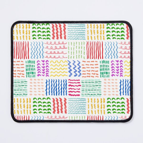 Item preview, Colorful Lines and Shapes, Colorful and Joyful Scandinavian Geometric Pattern, Nordic Art, Modern Minimalist Abstract Pattern Design designed and sold by Natasha May Design.