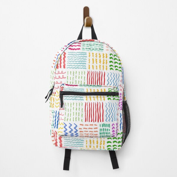 Item preview, Colorful Lines and Shapes, Colorful and Joyful Scandinavian Geometric Pattern, Nordic Art, Modern Minimalist Abstract Pattern Design designed and sold by Natasha May Design.