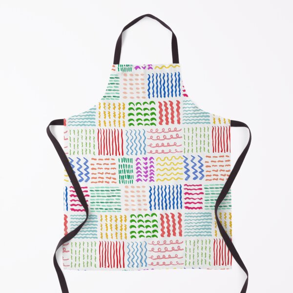 Item preview, Colorful Lines and Shapes, Colorful and Joyful Scandinavian Geometric Pattern, Nordic Art, Modern Minimalist Abstract Pattern Design designed and sold by Natasha May Design.