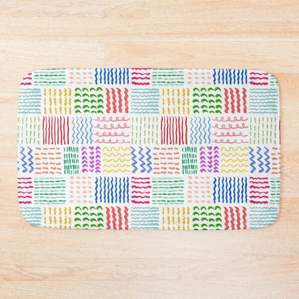 Item preview, Colorful Lines and Shapes, Colorful and Joyful Scandinavian Geometric Pattern, Nordic Art, Modern Minimalist Abstract Pattern Design designed and sold by Natasha May Design.